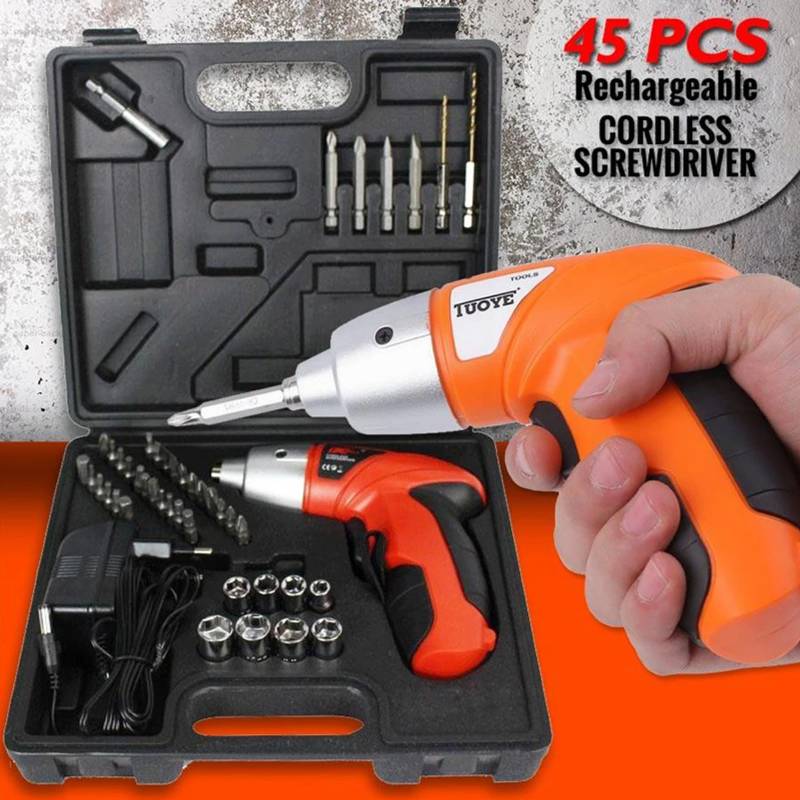 CORDLESS SCREWDRIVER 45 PCS